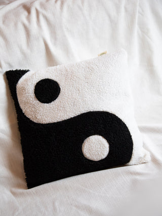 Handmade Yin Yang teddy pillow